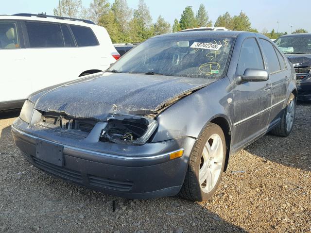 3VWSE69M04M085697 - 2004 VOLKSWAGEN JETTA GLS GRAY photo 2