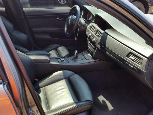 WBSPM9C57BE203450 - 2011 BMW M3 CHARCOAL photo 5