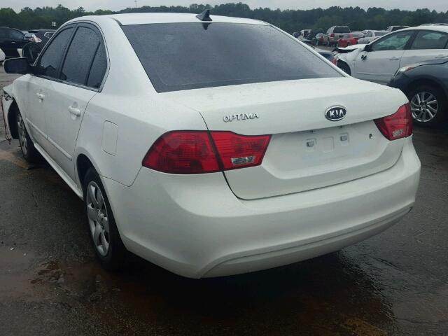 KNAGG4A88A5426705 - 2010 KIA OPTIMA WHITE photo 3