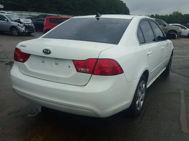 KNAGG4A88A5426705 - 2010 KIA OPTIMA WHITE photo 4