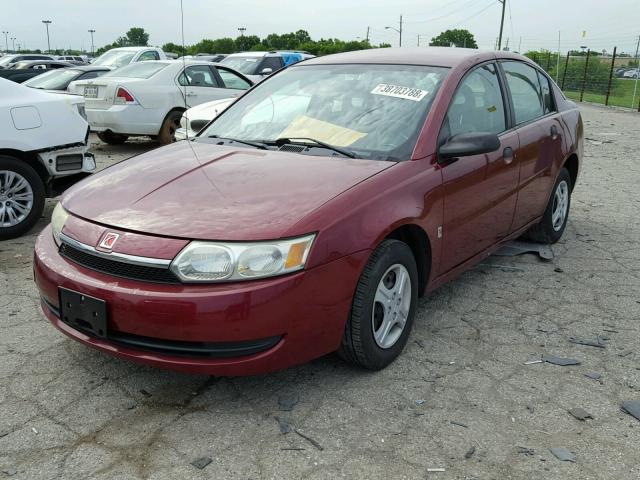 1G8AF52F14Z131354 - 2004 SATURN ION LEVEL MAROON photo 2