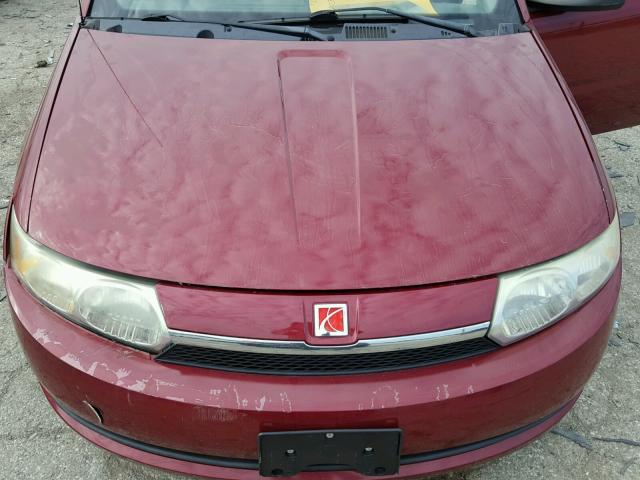 1G8AF52F14Z131354 - 2004 SATURN ION LEVEL MAROON photo 7