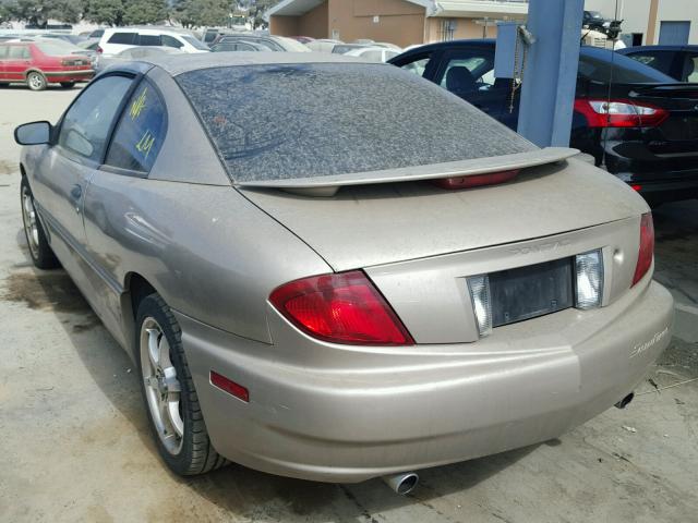 1G2JB12F737101249 - 2003 PONTIAC SUNFIRE GOLD photo 3