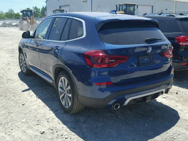 5UXTR9C56JLC81785 - 2018 BMW X3 XDRIVEM 蓝色 照片 3
