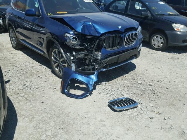 5UXTR9C56JLC81785 - 2018 BMW X3 XDRIVEM BLUE photo 9