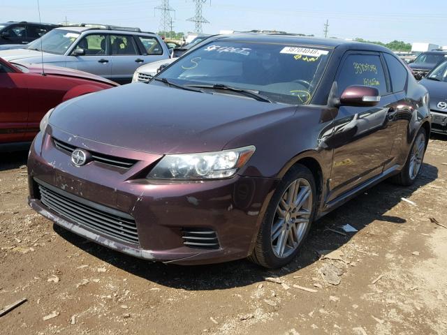 JTKJF5C72B3014615 - 2011 TOYOTA SCION TC 紫色 照片 2