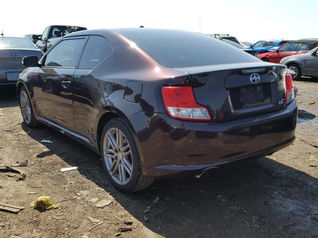 JTKJF5C72B3014615 - 2011 TOYOTA SCION TC 紫色 照片 3