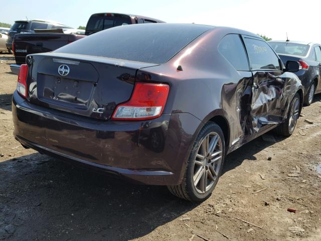 JTKJF5C72B3014615 - 2011 TOYOTA SCION TC 紫色 照片 4