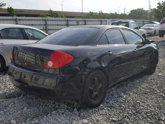 1G2ZF58BX74200920 - 2007 PONTIAC G6 VALUE L BLACK photo 4