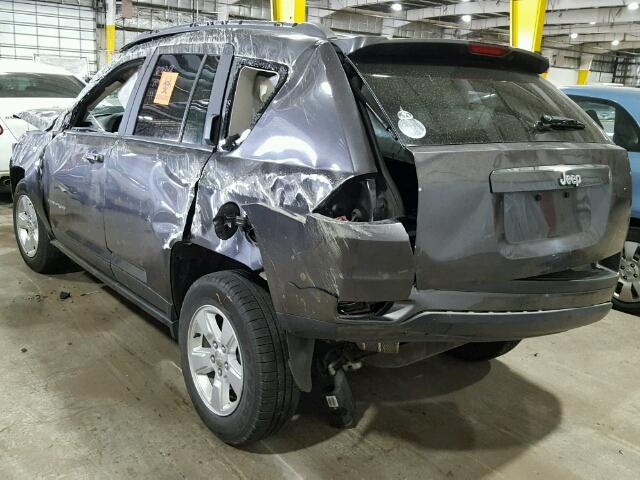 1C4NJCBA8FD138042 - 2015 JEEP COMPASS SP GRAY photo 3