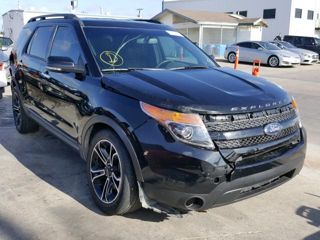 1FM5K8GT7EGB84569 - 2014 FORD EXPLORER S BLACK photo 1