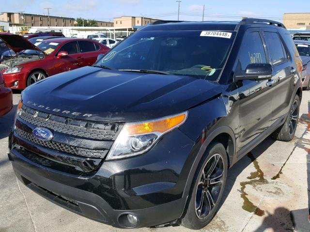 1FM5K8GT7EGB84569 - 2014 FORD EXPLORER S BLACK photo 2