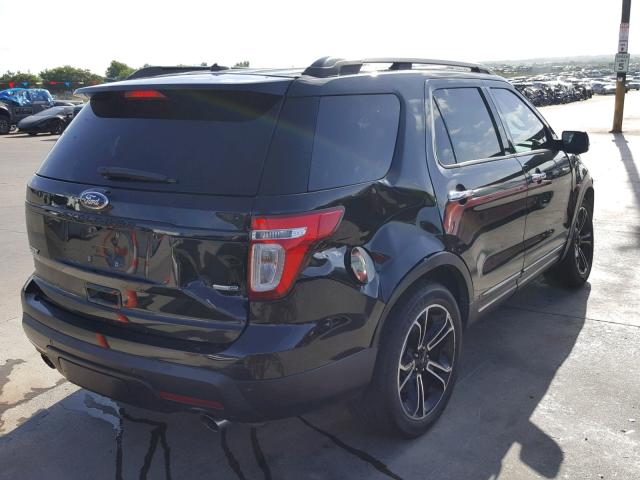 1FM5K8GT7EGB84569 - 2014 FORD EXPLORER S BLACK photo 4