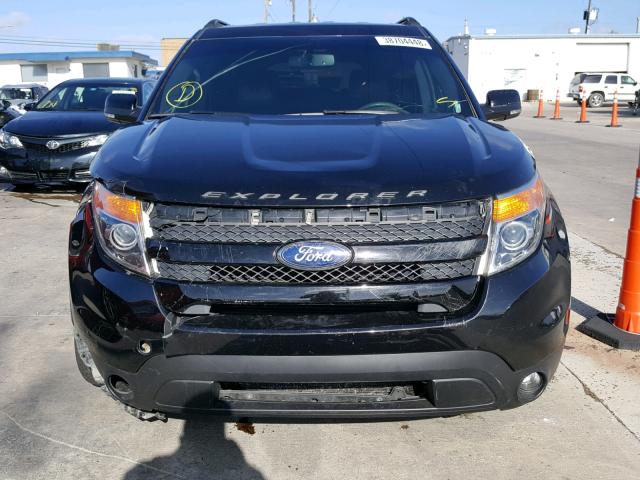 1FM5K8GT7EGB84569 - 2014 FORD EXPLORER S BLACK photo 9