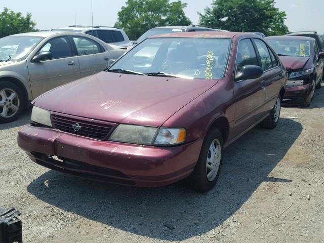 1N4AB41D0TC796071 - 1996 NISSAN SENTRA E MAROON photo 2