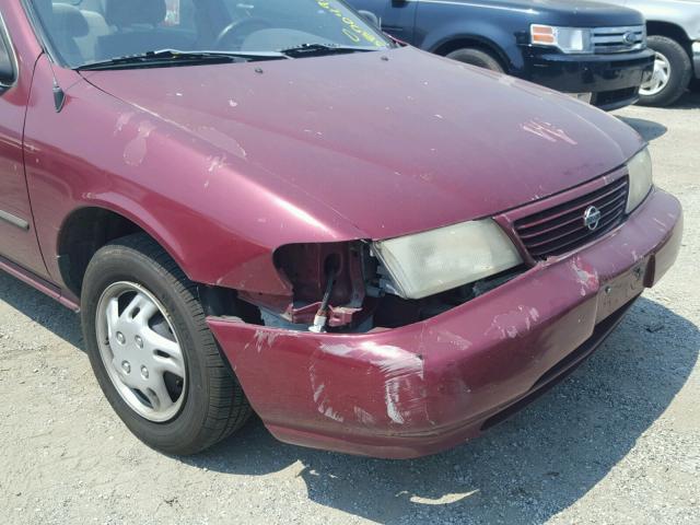 1N4AB41D0TC796071 - 1996 NISSAN SENTRA E MAROON photo 9