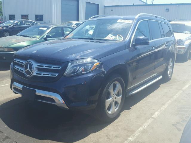 4JGDF6EE4HA893556 - 2017 MERCEDES-BENZ GLS 450 4M BLUE photo 2