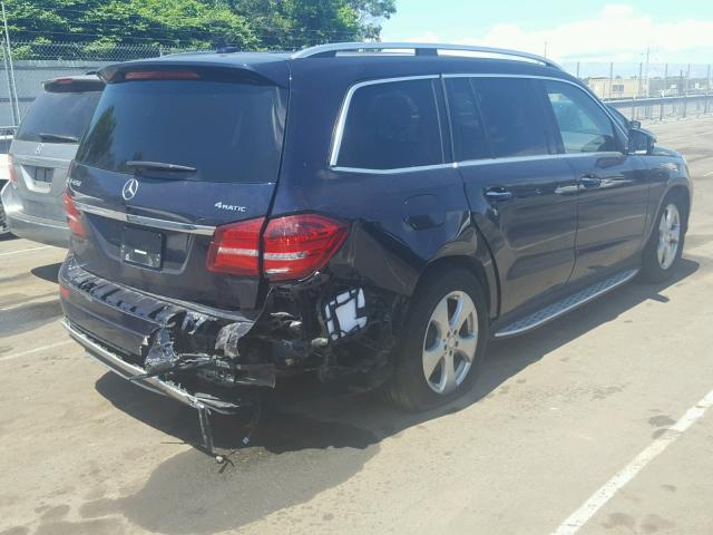 4JGDF6EE4HA893556 - 2017 MERCEDES-BENZ GLS 450 4M BLUE photo 4