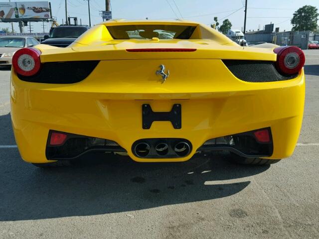 ZFF68NHA5F0204817 - 2015 FERRARI 458 SPIDER YELLOW photo 9