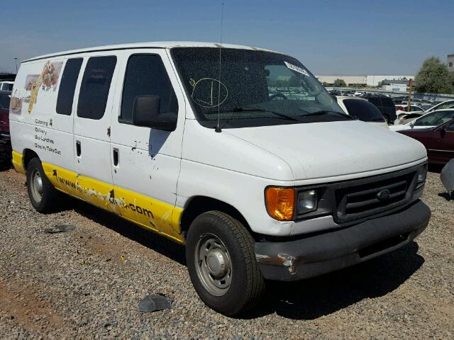 1FTRE14W55HA53086 - 2005 FORD ECONOLINE WHITE photo 1