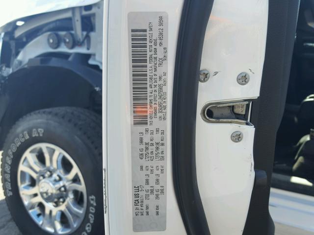 3C6UR5FL2HG755025 - 2017 RAM 2500 LARAM WHITE photo 10