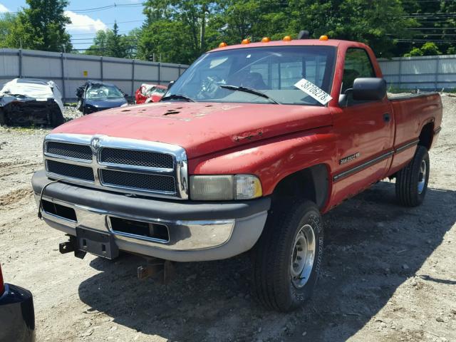 1B7KF26Z8SS249131 - 1995 DODGE RAM 2500 RED photo 2