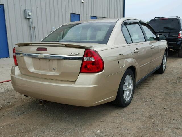 1G1ZT52825F259035 - 2005 CHEVROLET MALIBU LS GOLD photo 4