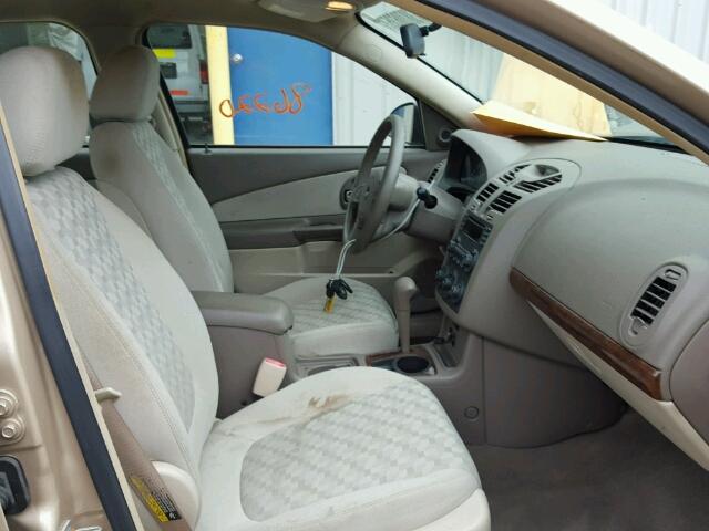1G1ZT52825F259035 - 2005 CHEVROLET MALIBU LS GOLD photo 5