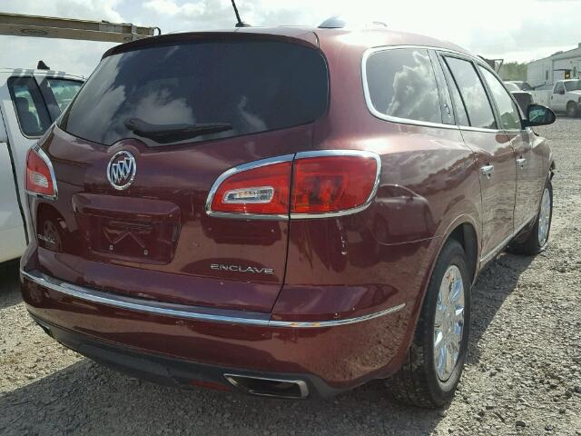 5GAKRCKD4FJ106259 - 2015 BUICK ENCLAVE RED photo 4