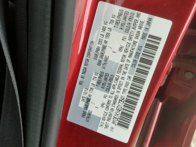 JM1DE1KY4E0173541 - 2014 MAZDA MAZDA2 SPO 栗色 照片 10