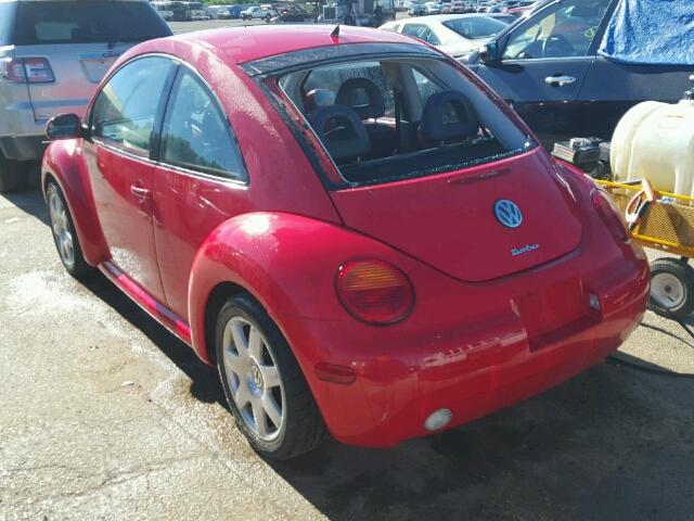 3VWDD21C92M419620 - 2002 VOLKSWAGEN NEW BEETLE წითელი ფოტო 3