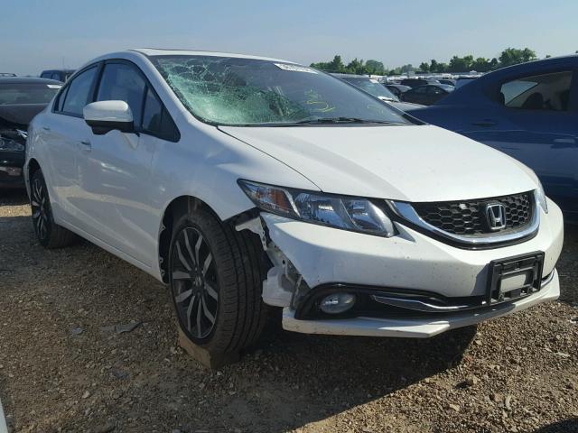 19XFB2F95FE082992 - 2015 HONDA CIVIC EXL WHITE photo 1