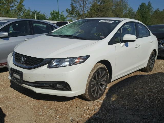 19XFB2F95FE082992 - 2015 HONDA CIVIC EXL WHITE photo 2
