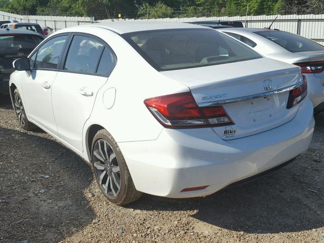 19XFB2F95FE082992 - 2015 HONDA CIVIC EXL WHITE photo 3