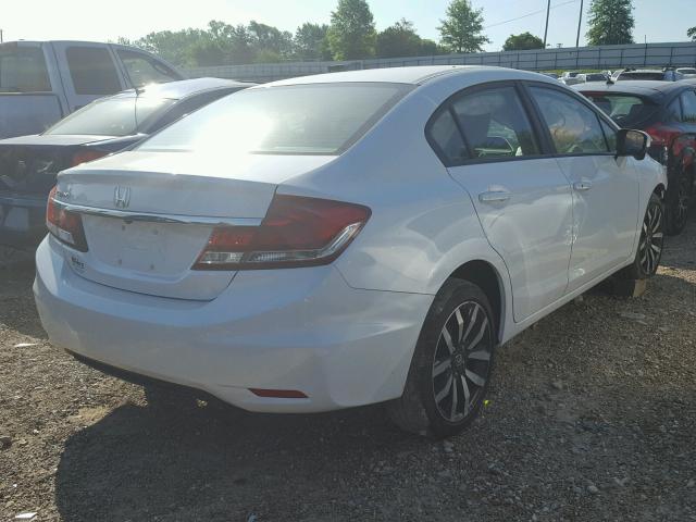 19XFB2F95FE082992 - 2015 HONDA CIVIC EXL WHITE photo 4
