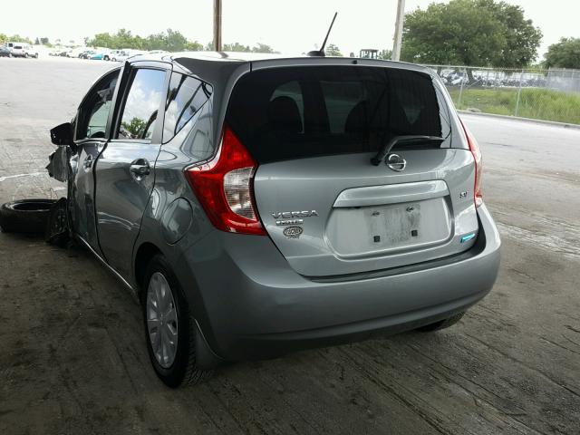 3N1CE2CPXFL401041 - 2015 NISSAN VERSA NOTE GRAY photo 3