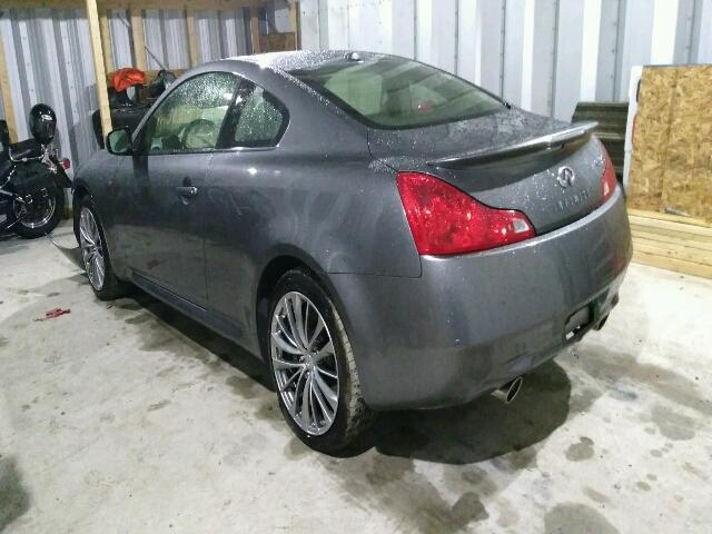 JN1CV6EL7DM950023 - 2013 INFINITI G37 GRAY photo 3