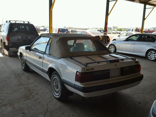 1FACP44A8LF132210 - 1990 FORD MUSTANG LX WHITE photo 3