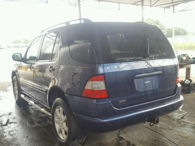 4JGAB72E6XA120465 - 1999 MERCEDES-BENZ ML 430 蓝色 照片 3