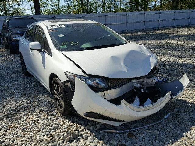 2HGFB2F81DH521633 - 2013 HONDA CIVIC EX WHITE photo 1