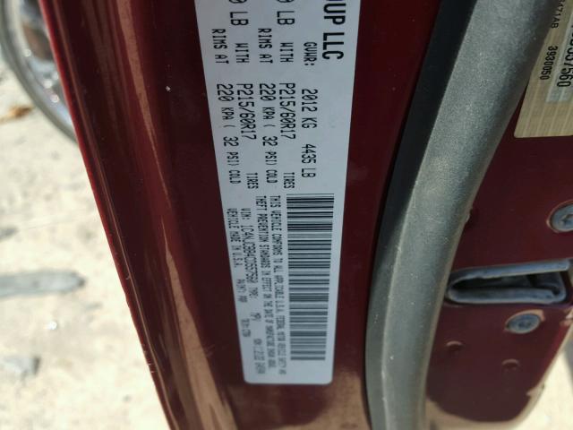 1C4NJCBB4CD557560 - 2012 JEEP COMPASS SP 红色 照片 10