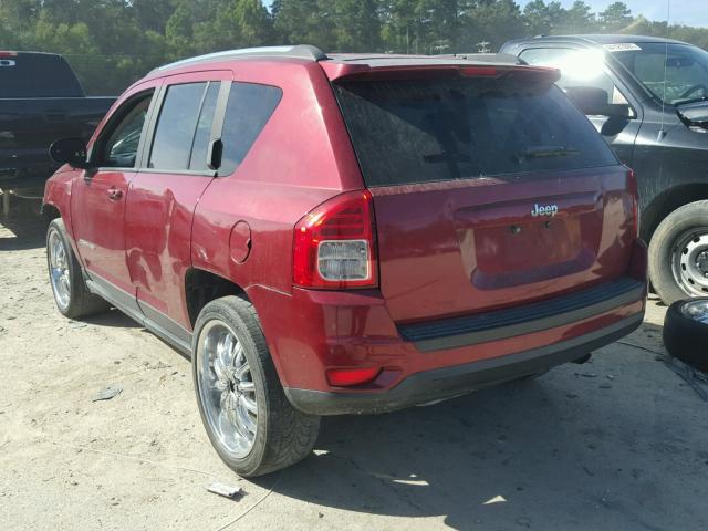 1C4NJCBB4CD557560 - 2012 JEEP COMPASS SP 红色 照片 3
