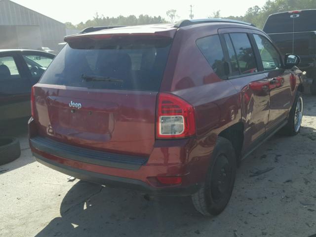1C4NJCBB4CD557560 - 2012 JEEP COMPASS SP 红色 照片 4