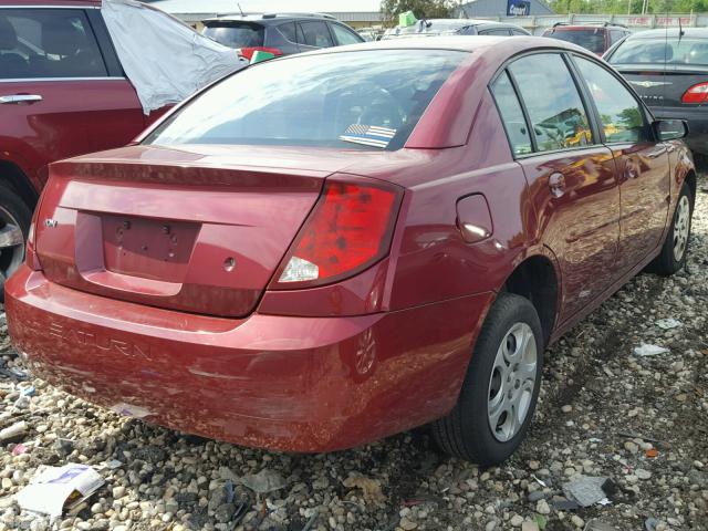 1G8AJ52F64Z171282 - 2004 SATURN ION LEVEL MAROON photo 4