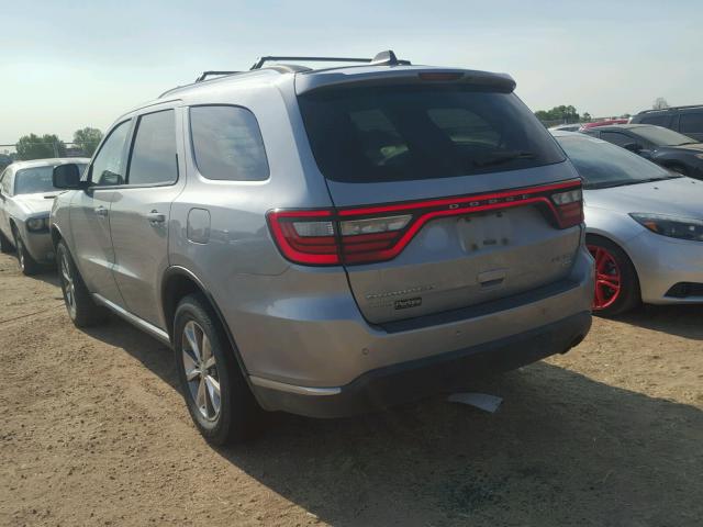 1C4RDJDG5EC452718 - 2014 DODGE DURANGO LI SILVER photo 3