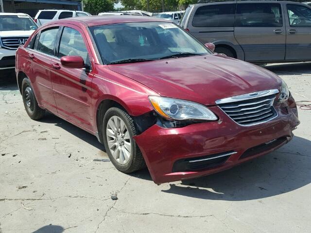 1C3CCBAB4CN190686 - 2012 CHRYSLER 200 LX RED photo 1