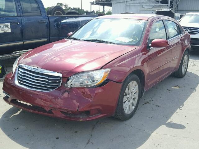 1C3CCBAB4CN190686 - 2012 CHRYSLER 200 LX RED photo 2