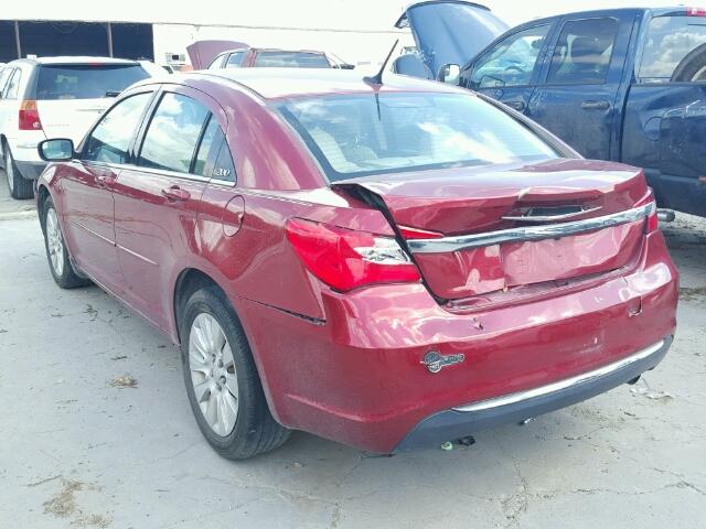 1C3CCBAB4CN190686 - 2012 CHRYSLER 200 LX RED photo 3