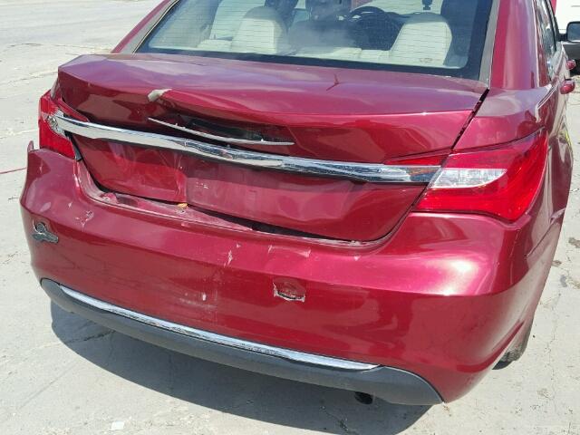 1C3CCBAB4CN190686 - 2012 CHRYSLER 200 LX RED photo 9