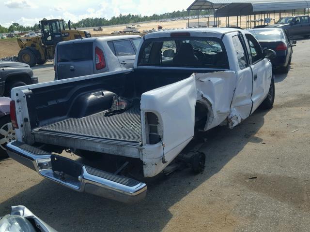 1B7GL12X22S694865 - 2002 DODGE DAKOTA BAS WHITE photo 4